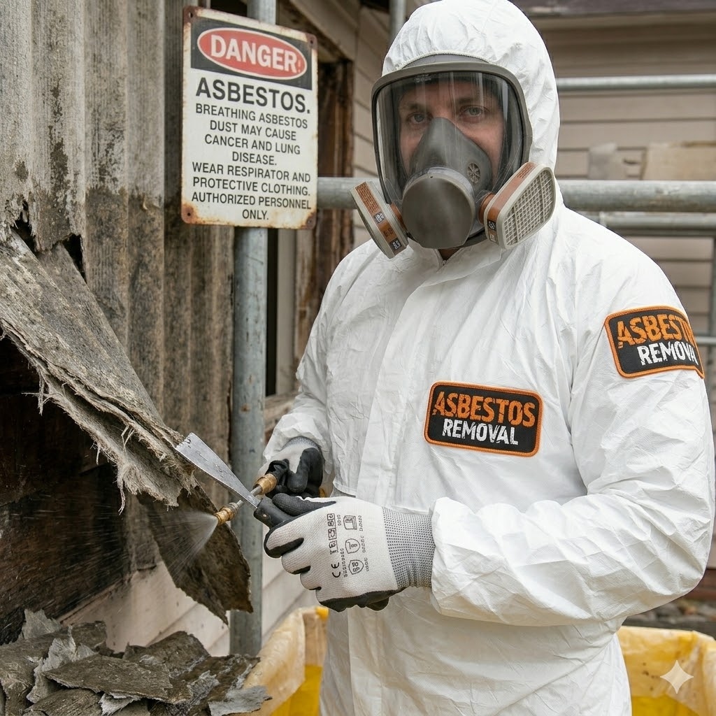 Asbestos containment setup